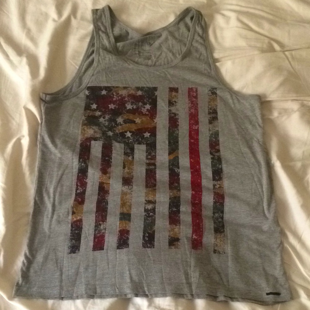 Camo American Flag Tank-Top Size Small Men’s